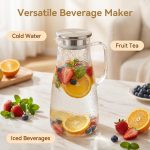 main model9191 wholesale eco friendly handmade juice kettle filter water carafe heat resistant main display 2