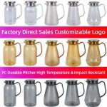 main model9193 heat resistant acrylic pc carafe 2l clear iced tea jug glass pitcher with lid and handle main display 2