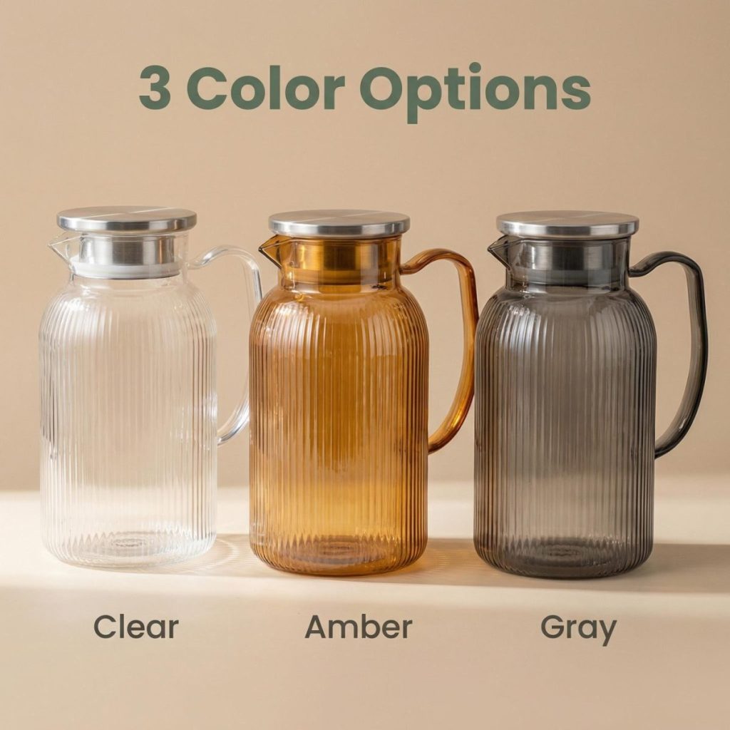 main model9195 vertical grain high boron hotel use custom logo acrylic cooling cold water pitchers home main display 1