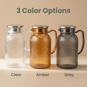 main model9195 vertical grain high boron hotel use custom logo acrylic cooling cold water pitchers home main display 1