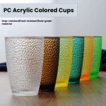 main model9309 pc transparent colored water cup round point cup high temperature resistant acrylic drink cup bars karaoke venues use multicolor lifestyle main display 1