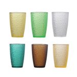 main model9309 pc transparent colored water cup round point cup high temperature resistant acrylic drink cup bars karaoke venues use multicolor lifestyle main display 3