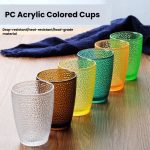 main model9309 pc transparent colored water cup round point cup high temperature resistant acrylic drink cup bars karaoke venues use multicolor lifestyle main display 4