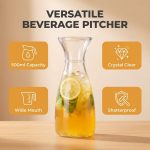 main model9310 unbreakable bpa free plastic pitcher lemonade iced tea serving carafe hotel restaurant juice jug with lid main display 2