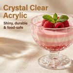 main model9313 pc transparent single layer reusable bpa free home kitchen party outdoor picnic custom logo ice cream cup main display 5
