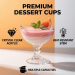 main model9330 ice cream cup acrylic pc ice cream sundae glass cups soccer fan zone hotels buffets ktv home use main display 2