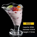 main model9331 wholesale acrylic pc ice cream fruit juice dessert reusable plastic transparent glass cup beach wedding party unbreakable main display 6