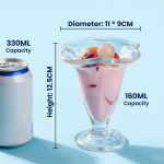 main model9334 durable against drops pc plastic ice cream fruit milk tea smoothie dessert drink transparent cold cups main display 2