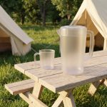 main model9554 transparent durable reusable restaurant plastic pc beverage drink pitcher juice water tea pot main display 6