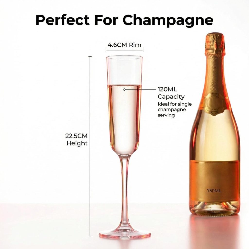 main model9914 transparent acrylic pc champagne glass wedding party banquet main display 1