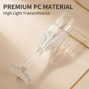 main model9919 transparent acrylic pc champagne goblet wedding party banquet main display 1