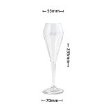 main model9921 wholesale acrylic pc high quality simple shape conventional wine cup wedding champagne goblet main display 5