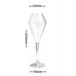main model9921 wholesale acrylic pc high quality simple shape conventional wine cup wedding champagne goblet main display 6