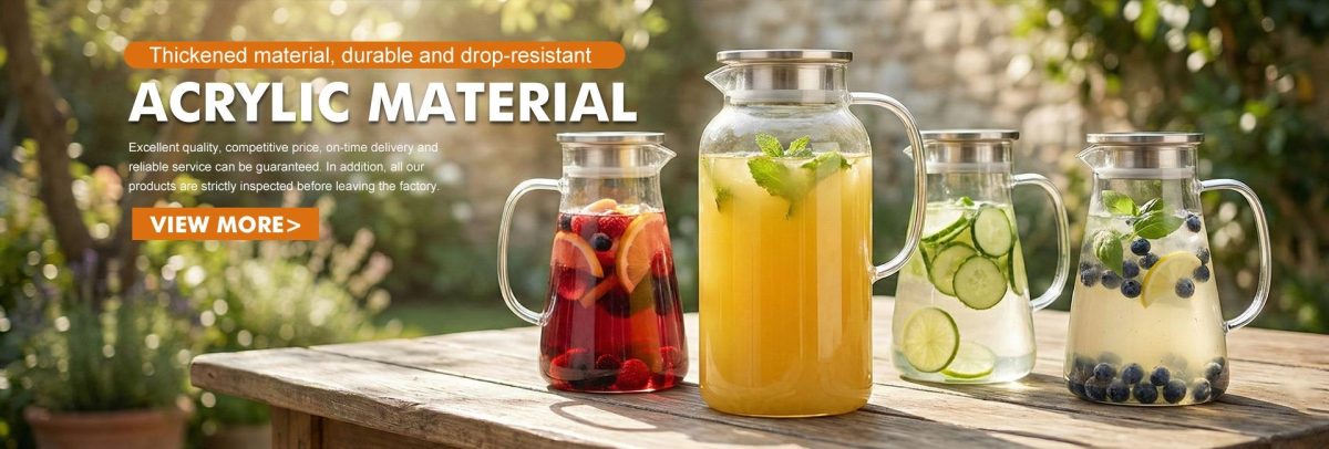 banner acrylic water pitchers thickened drop resistant outdoor scene 1