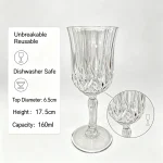 main BY 6631 elsjoy acrylic diamond wine glass clear transparent goblet party wedding bar main display 2