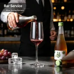 main BY 9911A elsjoy acrylic wine goblet 346ml clear transparent glass party wedding bar display 16