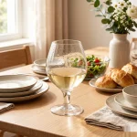 main BY 9912C elsjoy acrylic brandy snifter 435ml clear transparent glass dining table scene 7