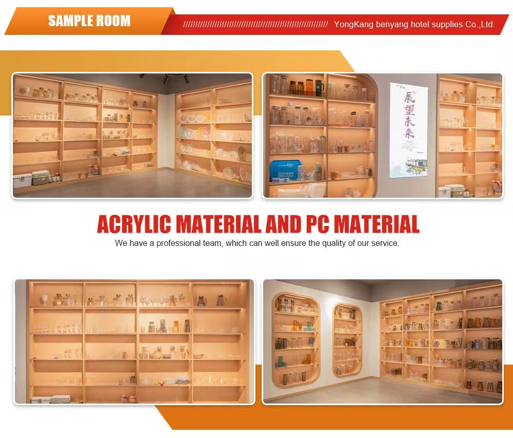 sample room acrylic pc drinkware display banner hotel supplies 2