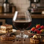 detail BY 9912E elsjoy acrylic brandy snifter 250ml clear transparent glass dessert table scene 11