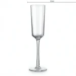 main BY 9913A elsjoy acrylic champagne flute 170ml clear transparent glass size dimensions 2